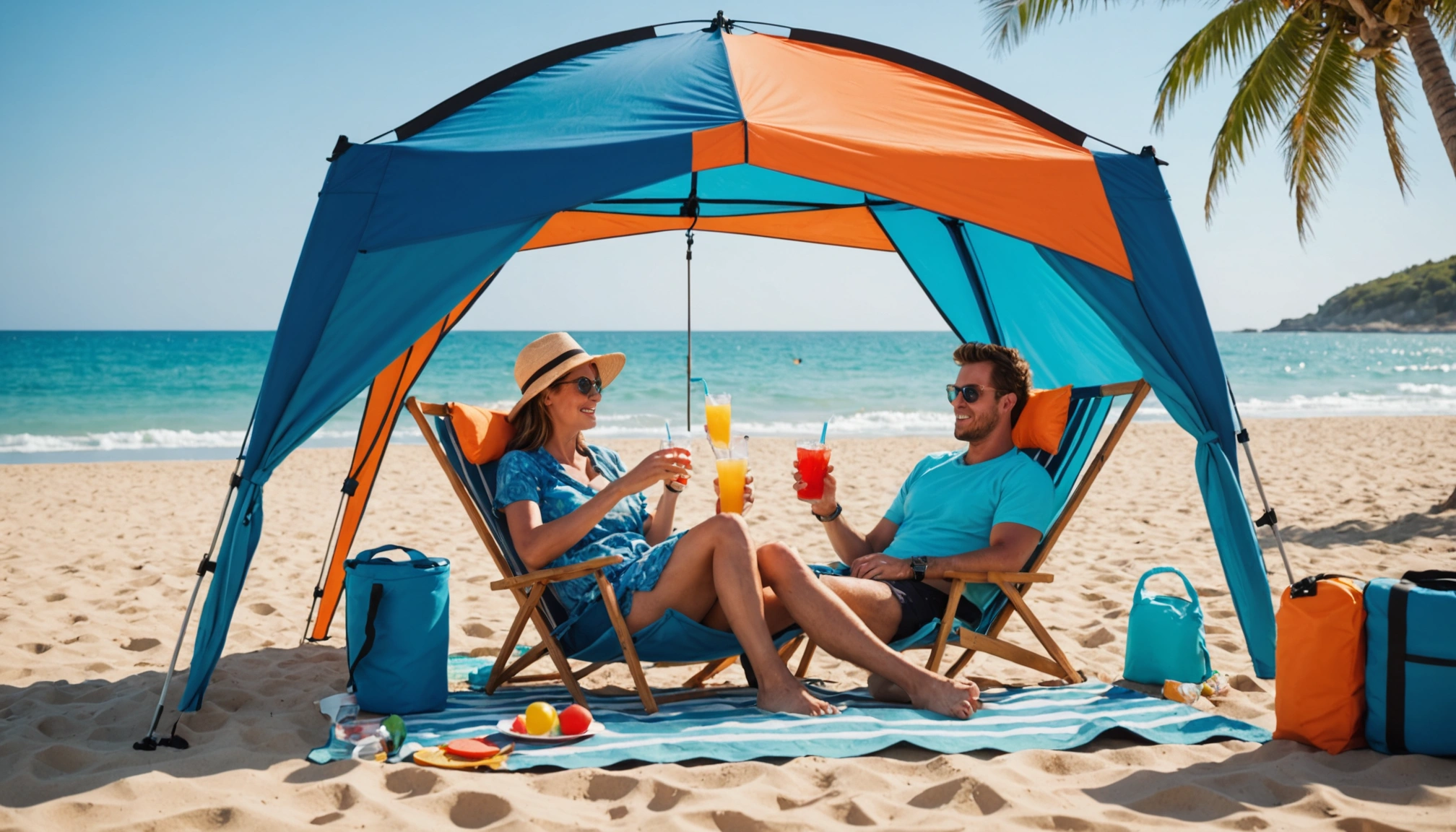 Como manter a barraca de praia fresca durante o dia todo